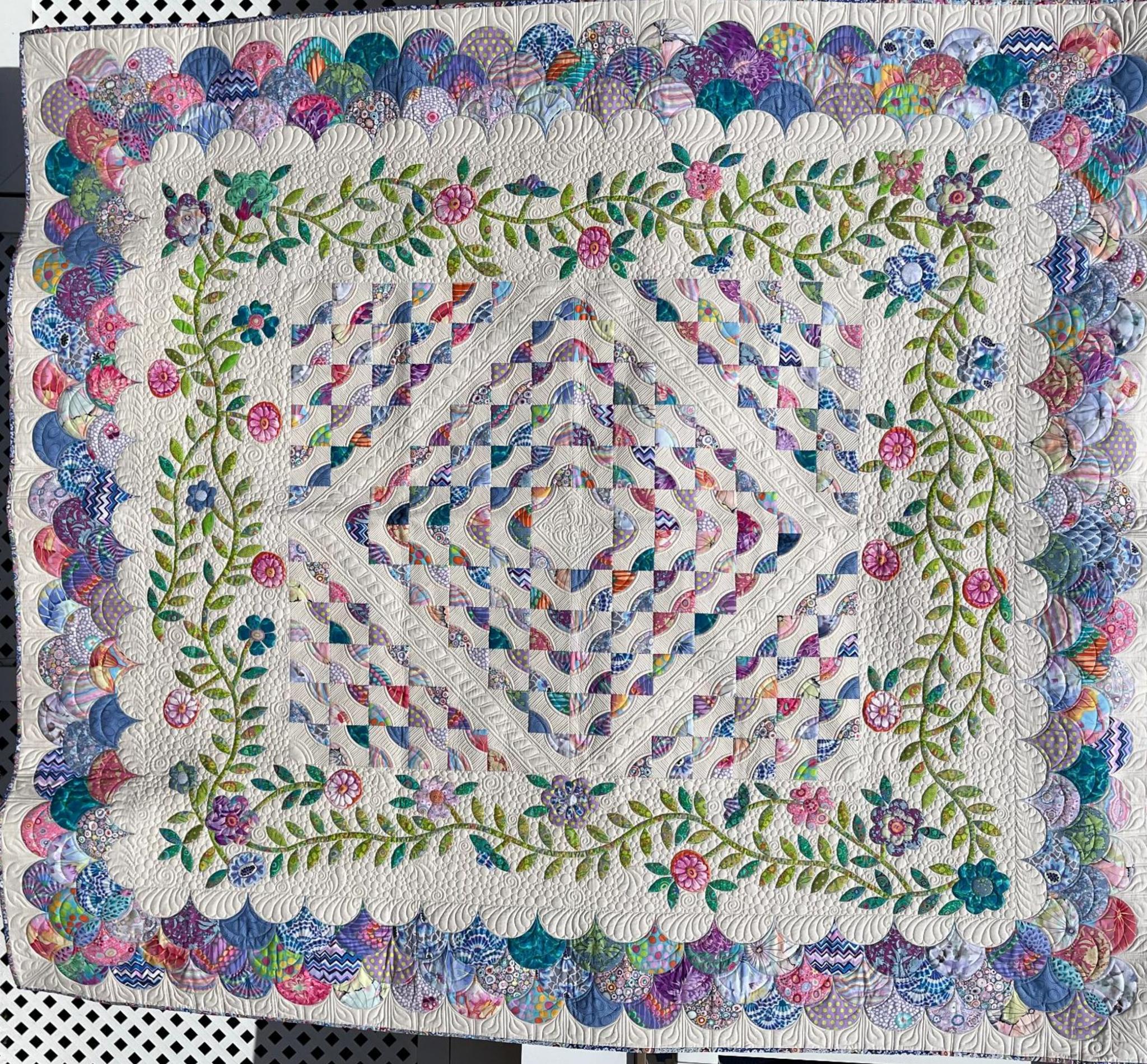 Kaffe and Friends Go Clamming! Best of 2024 Show and Judge's Choice made by Laurie Schnitzer